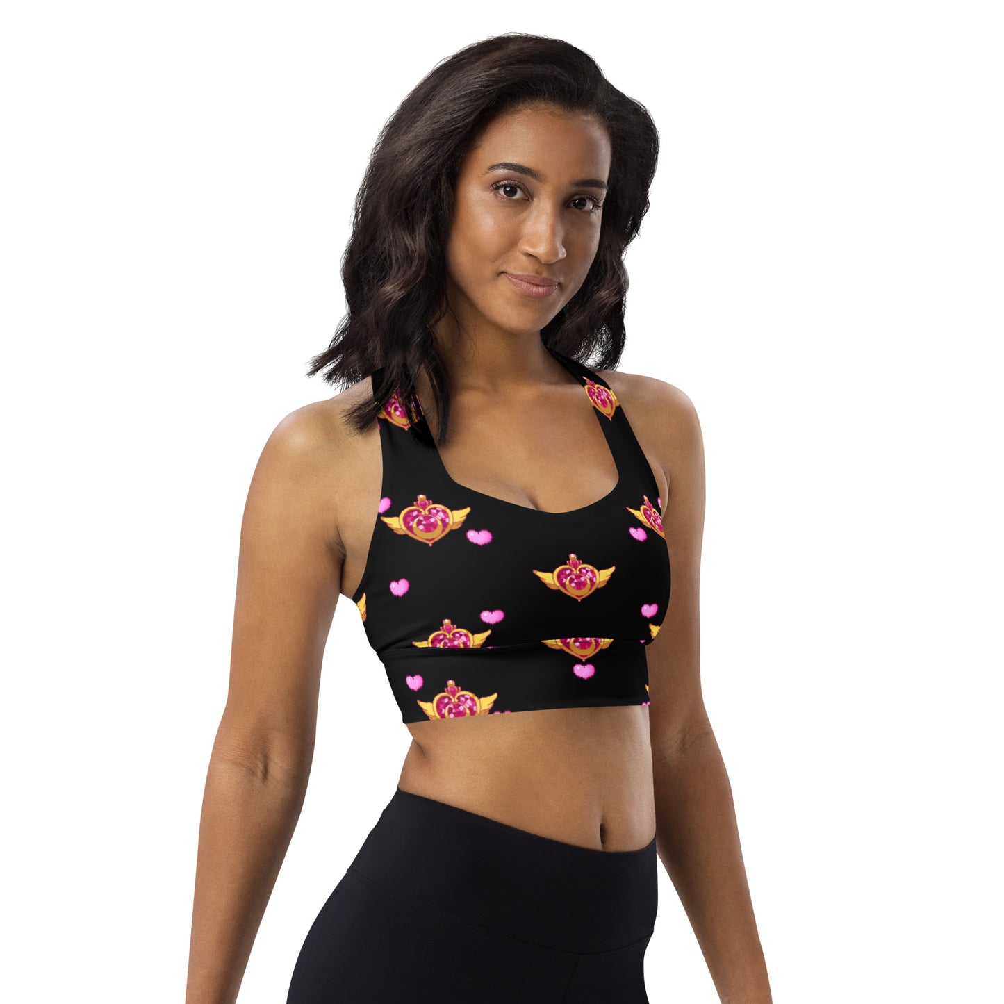 Fighting Fitness By Moonlight Longline sports bra