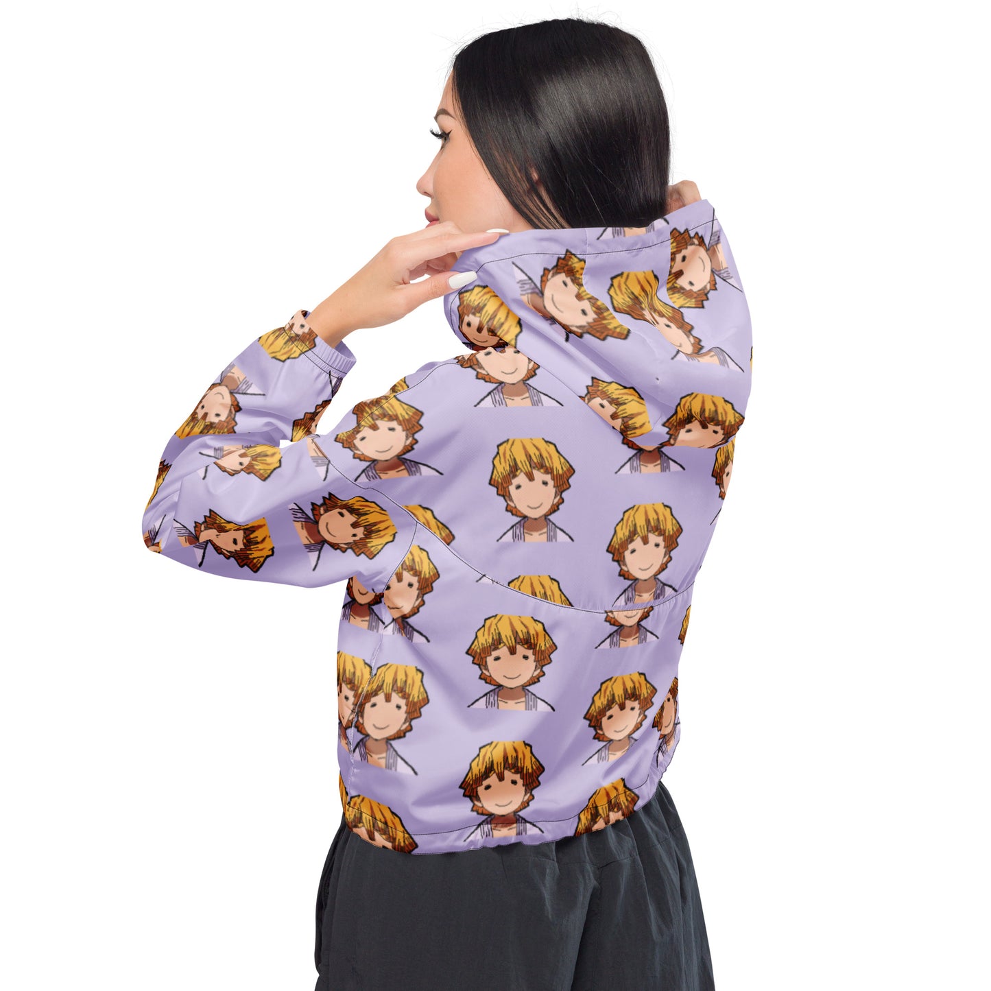 Anime Blush cropped windbreaker