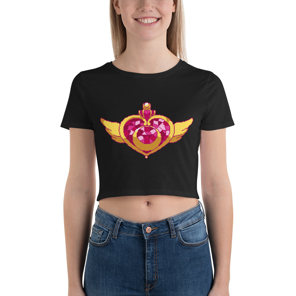 Fighting Fitness By Moonlight Women’s Crop Tee