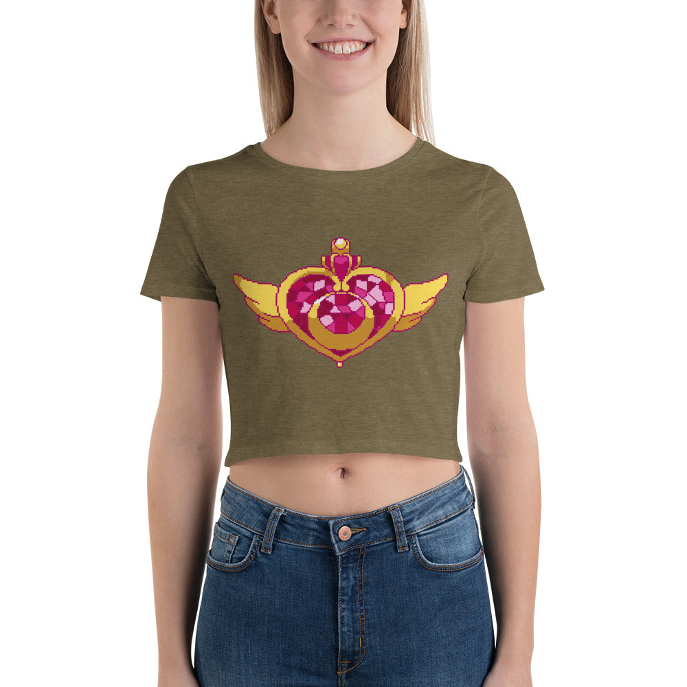 Fighting Fitness By Moonlight Women’s Crop Tee